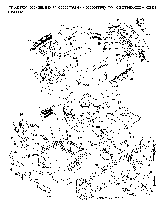 Chassis And Enclosures Diagram and Parts List for YTH2546TWIN (96041005500, 960410055)(2007-04) Husqvarna Lawn Tractor