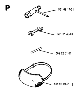 Accessories Diagram and Parts List for 125RB 19931400001-Current Husqvarna Brush Cutter