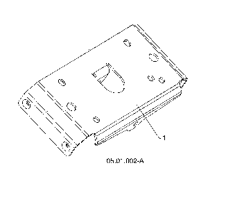 Small mounting plate Diagram and Parts List for 96193009703  Husqvarna Snow Blower