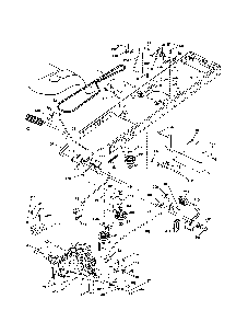 Drive Diagram and Parts List for YTH2246-917287542  Husqvarna Lawn Tractor