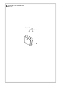 Battery Diagram and Parts List for CEORA544EPOS  Husqvarna Lawn Mower