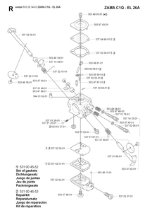 Part Location Diagram of 544018201 Husqvarna 