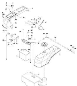 Part Location Diagram of 525829302 Husqvarna CLUTCH Assembly w/ CABLE