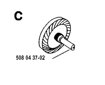 Clutch Diagram and Parts List for 16 19931800001-19954000000 Husqvarna Chainsaw