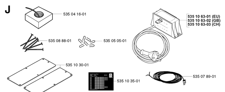 Part Location Diagram of 535106301 Husqvarna 