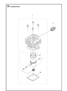 Part Location Diagram of 577484001 Husqvarna Spark Plug