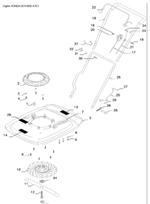 Part Location Diagram of 577172301 Husqvarna Impeller