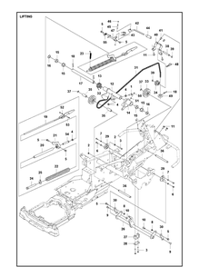 Part Location Diagram of 597335602 Husqvarna BRACKET ASSEMBLY ENGINE RIGHT