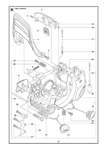 Part Location Diagram of 596919001 Husqvarna HAND GUARD