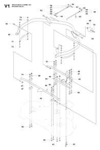 103cm Cutting Deck 2 Diagram and Parts List for R175 (965104901)(2007-01) Husqvarna Lawn Tractor