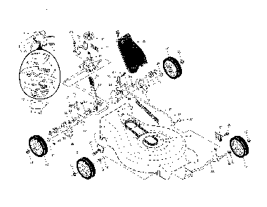 Drive control/gear case/wheels Diagram and Parts List for 96143006700  Husqvarna Lawn Mower