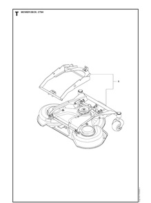 94cm Cutting Deck 2 Diagram and Parts List for PR17 AWD Husqvarna Lawn Mower