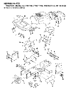 Chassis And Enclosures Diagram and Parts List for YTH1746A (954568533)(2002-01) Husqvarna Lawn Tractor