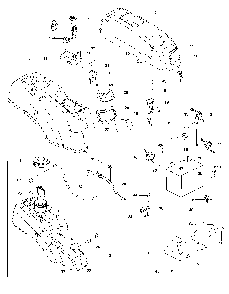 Ignition System Diagram and Parts List for RZ46IBF 967277604-00, 2014-03 Husqvarna Lawn Tractor