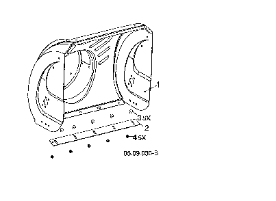 Auger housing Diagram and Parts List for 96193009603  Husqvarna Snow Blower