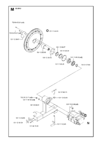 Drive Diagram and Parts List for CS2512 (1301 & Above)(2013-04) Husqvarna Circular Saw