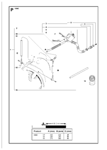 Water Hose Kit Diagram and Parts List for K960 2007-07 Husqvarna Circular Saw
