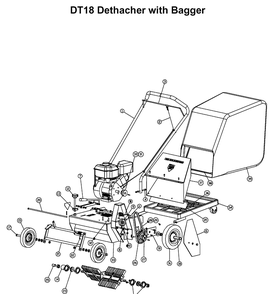 Bagger Diagram and Parts List for SD18 2001-03 Husqvarna Lawn Tractor Accessories