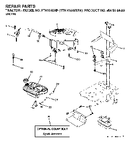 Engine Diagram and Parts List for YTKH1848XPA (954568489)(2004-03) Husqvarna Lawn Tractor