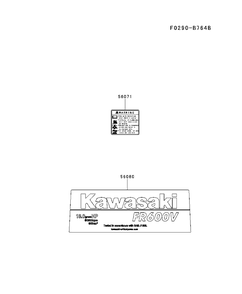 Decals Diagram and Parts List for FR600V-AS11 2017-09 Husqvarna Engine