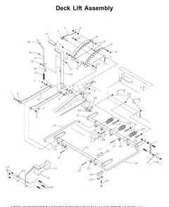 Mower Lift / Deck Lift Diagram and Parts List for ZTH6123 (968999203)(2002-10) Husqvarna Lawn Mower