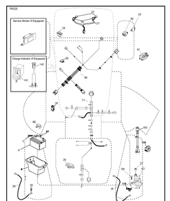 Electrical Diagram and Parts List for TS142 (96041043000)(2019-04) Husqvarna Lawn Tractor