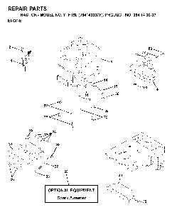 Engine Diagram and Parts List for YTH150 (954140007F, 954140007)(1998-07) Husqvarna Lawn Tractor