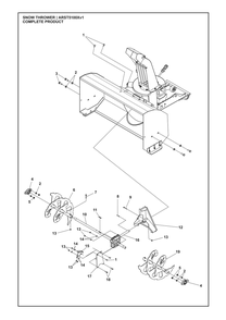 Complete Product Diagram and Parts List for ARST5100XV1  Husqvarna Lawn Tractor Accessories