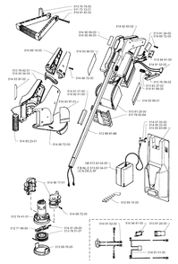 Product Complete Diagram and Parts List for 12RC 19961400001 & Above Husqvarna Trimmer