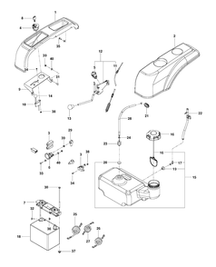 Part Location Diagram of 585053801 Husqvarna Cable Clutch