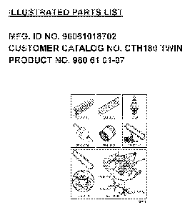 Frequently Used Parts Diagram and Parts List for CTH180TWIN (96061018702, 960610187)(2007-09) Husqvarna Lawn Tractor