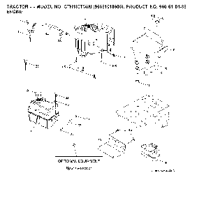 Engine Diagram and Parts List for CTH180TWIN (96061018600)(2008-08) Husqvarna Lawn Tractor