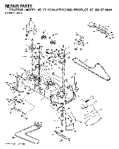 Mower Deck / Cutting Deck Diagram and Parts List for YTH2548A954571984 2004-06 Husqvarna Lawn Tractor