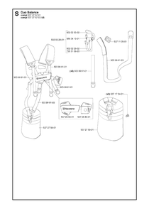 Harness Diagram and Parts List for 232R 20144900001 & Above Husqvarna Trimmer