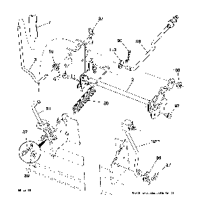 Mower lift Diagram and Parts List for 917280022  Husqvarna Lawn Tractor