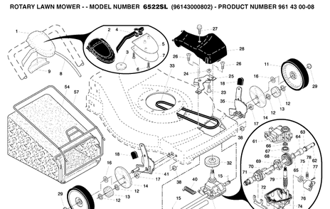 Part Location Diagram of 532197195 Husqvarna Cable, Drive Control