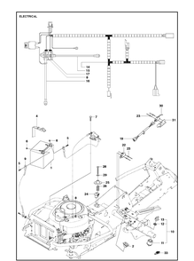 Part Location Diagram of 578338301 Husqvarna Wiring