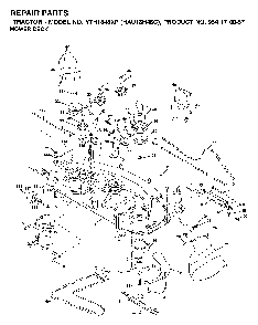 Mower Deck / Cutting Deck Diagram and Parts List for YTH1848XP (HAU18H48C, 954170057)(2003-01) Husqvarna Lawn Tractor