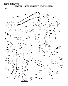 Drive Diagram and Parts List for YT190 (954001982A)(1995-03) Husqvarna Lawn Tractor