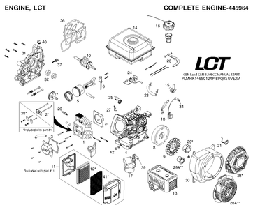 Engine-445964-Us Diagram and Parts List for PLMHK14650124P  Husqvarna Engine