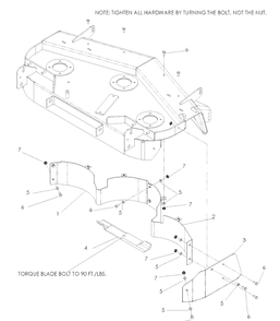 Accessories Mulch Kit 61 Inch Diagram and Parts List for BZ6127D (968999262)(2005-08) Husqvarna Lawn Mower