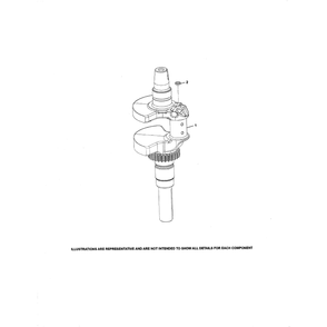 Engine >> Crankshaft Diagram and Parts List for 96043020300  Husqvarna Lawn Tractor