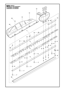Cutting Equipment Diagram and Parts List for 226HS75S 2009 Husqvarna Trimmer