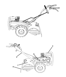 Decals Diagram and Parts List for TR317 (96093003001)(2017-11) Husqvarna Cultivator
