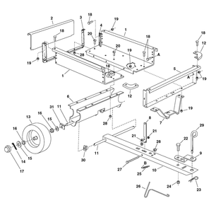 Part Location Diagram of 531007681 Husqvarna Nut
