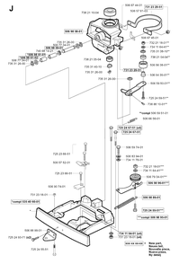 Steering Column Diagram and Parts List for R11 2001-01 Husqvarna Lawn Tractor
