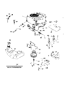 Engine Diagram and Parts List for 96043027500  Husqvarna Lawn Tractor