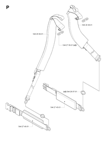 Harness Diagram and Parts List for 170BT 20061000001-20084000000 Husqvarna Leaf Blower / Vacuum