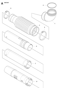 Tube Diagram and Parts List for 350BT  Husqvarna Leaf Blower / Vacuum