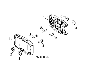Skid show Diagram and Parts List for 96193009604  Husqvarna Snow Blower